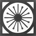 black and white cement tiles